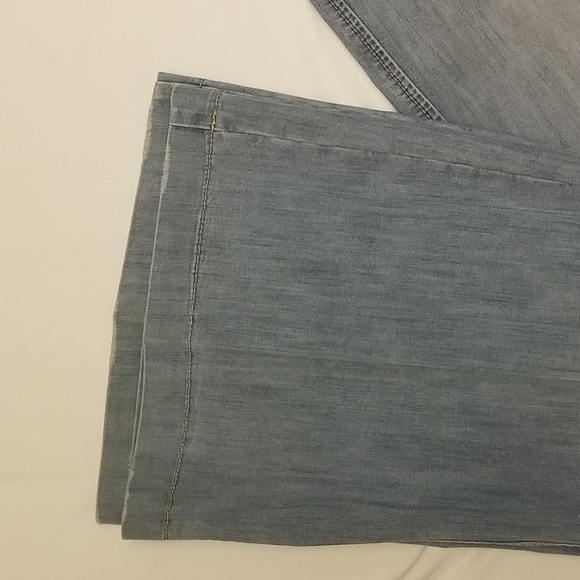 Express Editor Pant Flare Leg Light Blue 4 - Picture 3 of 6